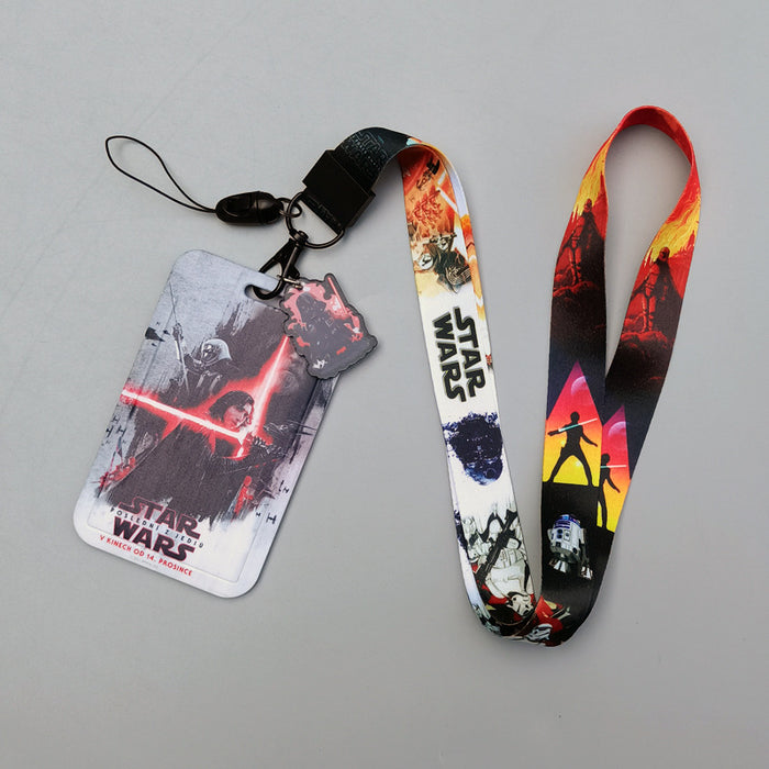 Wholesale Cartoon Anime Bus Card Holder Lanyard Keychain Work Badge