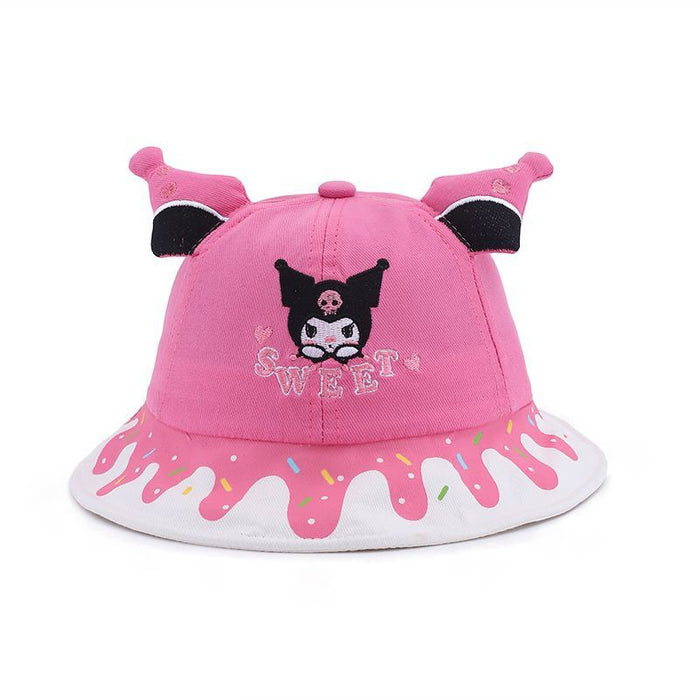 Wholesale Children's cartoon sun hat, girls' sun hat, fisherman's hat, large eave basin hat, sun hat, tourism