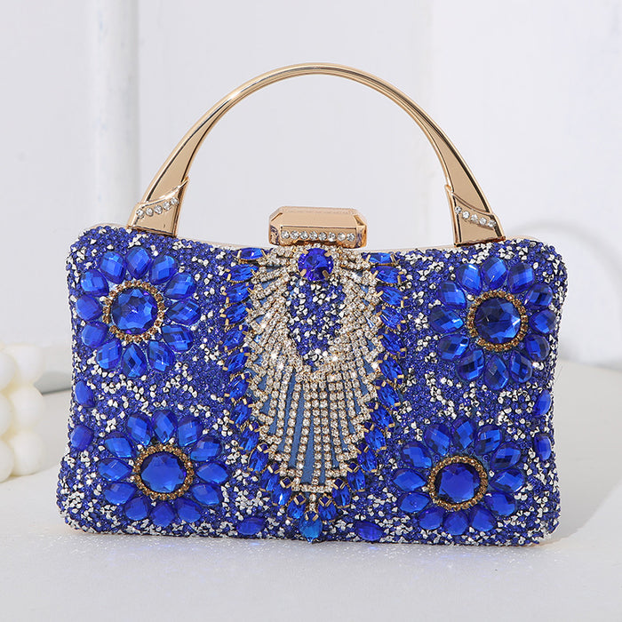 Wholesale Metal Hand-held Dinner Bag for Women with Diamond Inlay JDC-HB-MM002