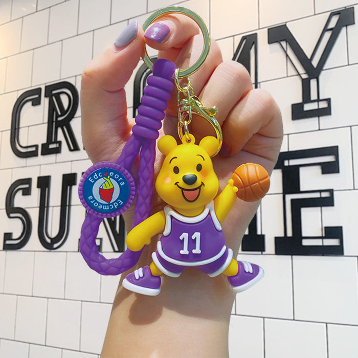 Wholesale Cartoon Doll Silicone Keychain JDC-KC-LiuFan025