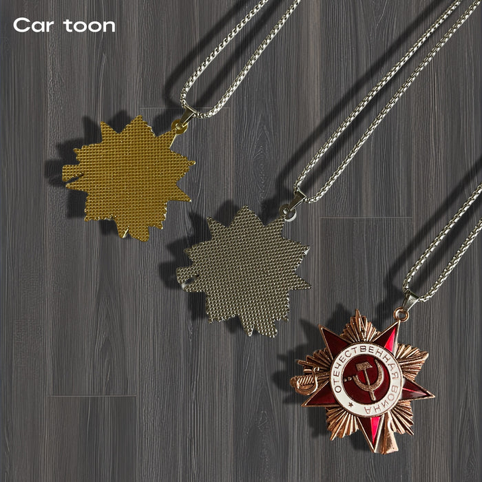 Wholesale Necklace, sickle, brooch, commemorative medal, student book, packaging decoration, metal badge