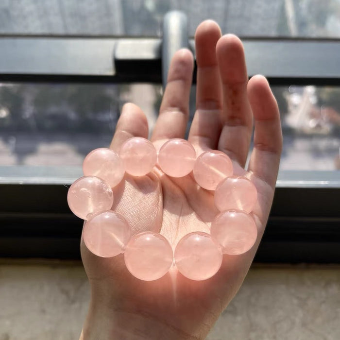 Wholesale Natural Pink Crystal Bracelet DIY Handmade for Women