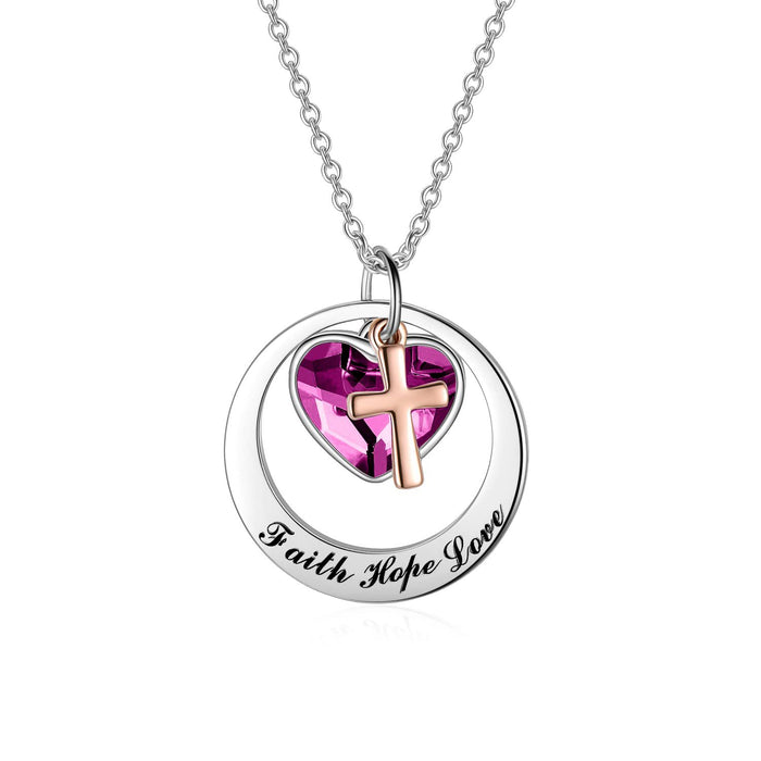 Wholesale Stainless steel necklace with silver cross pendant
