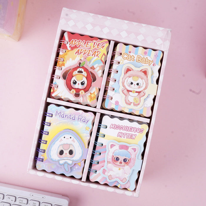 Wholesale A7 Spiral Notebook 100 Pages Cartoon Portable Notepad for Students Casual Gift