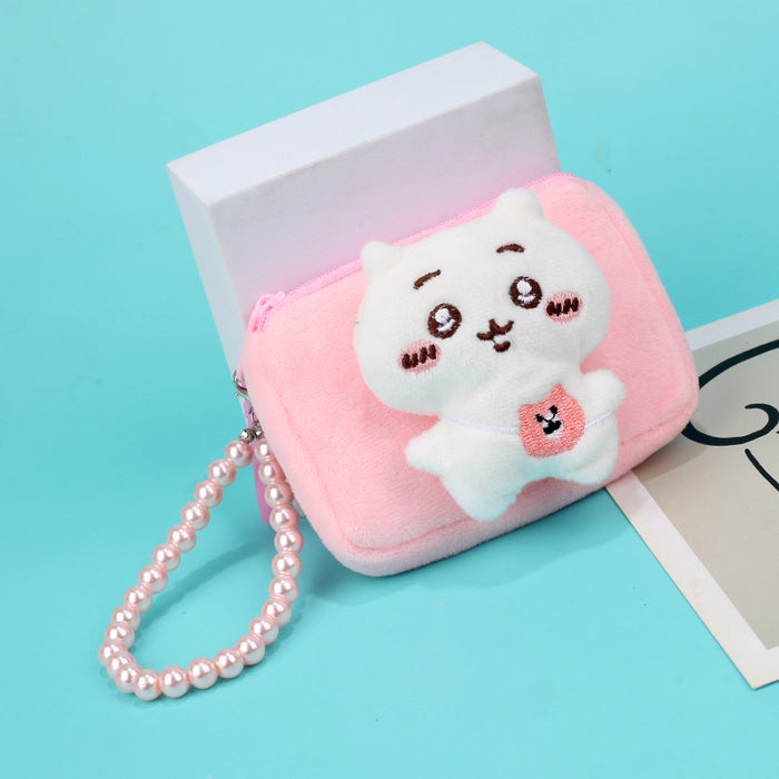 Wholesale Trendy Plush Bear Coin Purse Bag Charm Street Style Fashion Accessory Gift