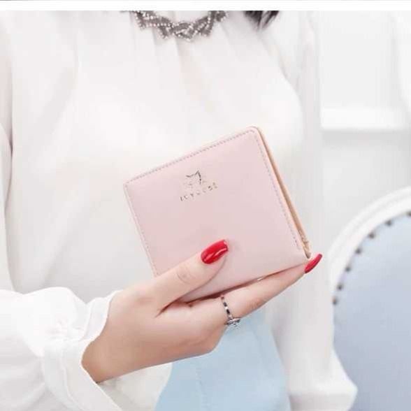 Wholesale Cute Pink Kitten Wallet - Sweet Animal Print Fashion Accessory Gift MOQ≥3