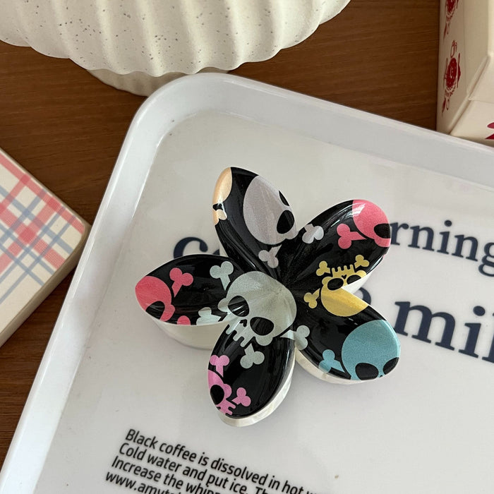 Wholesale  cute skull ghost print shark clip hairpin headdress