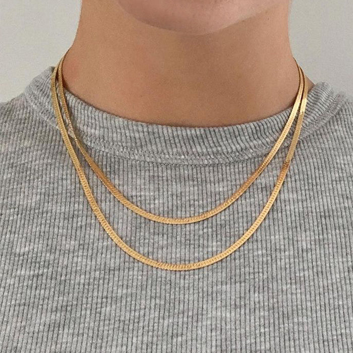Wholesale Fashion accessories, personalized couple, simple alloy, multi-layer necklace