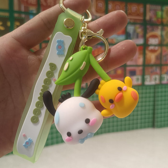 Wholesale Cartoon Silicone Anime Keychain JDC-KC-YiChang038