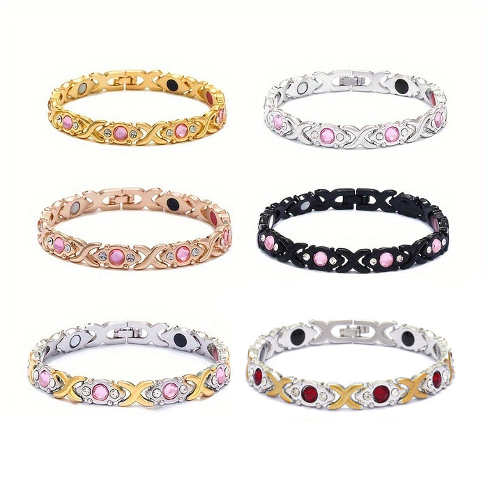 Wholesale energy magnet bracelet diamond adjustable bracelet