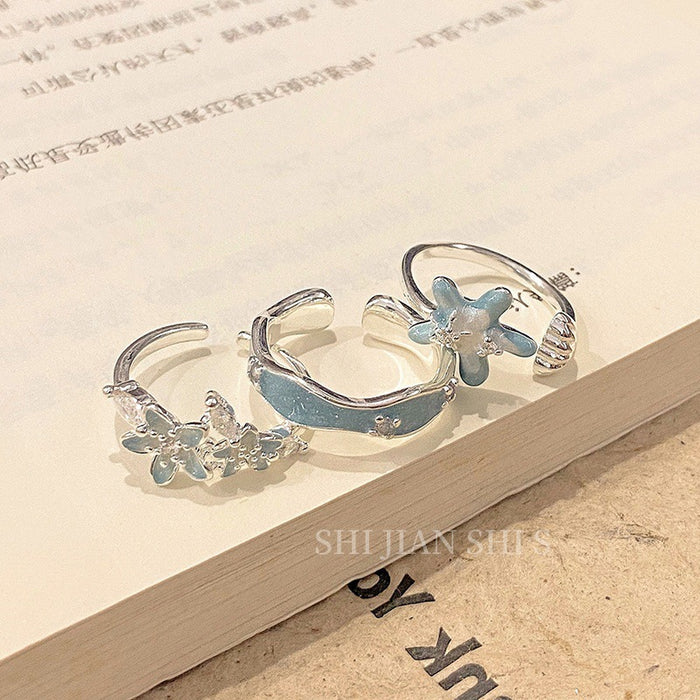 Wholesale Five pointed star ring, seaside creative, versatile and fashionable