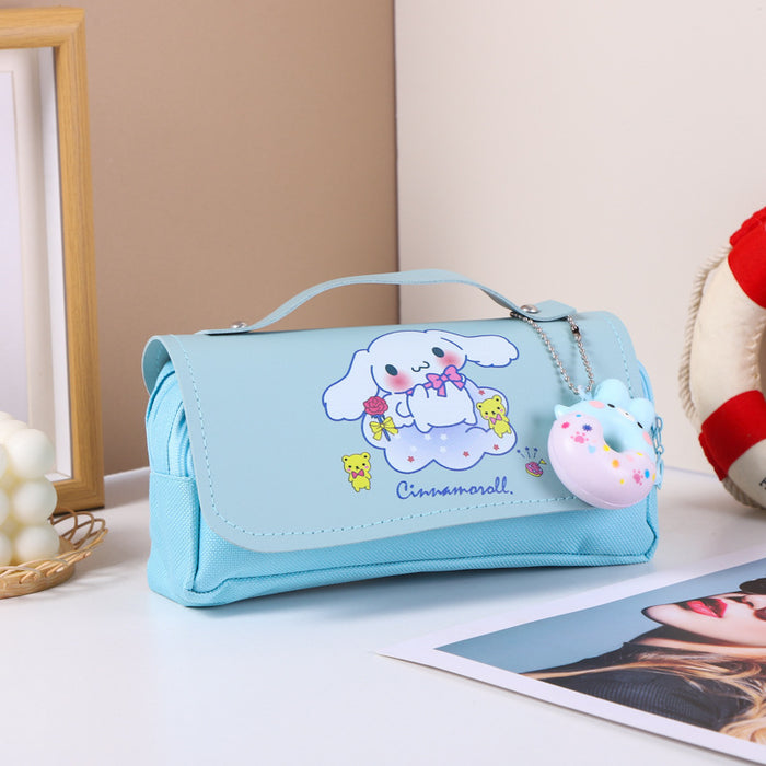 Wholesale Cartoon Stress-Relief Large Capacity Double-Layer Pencil Case