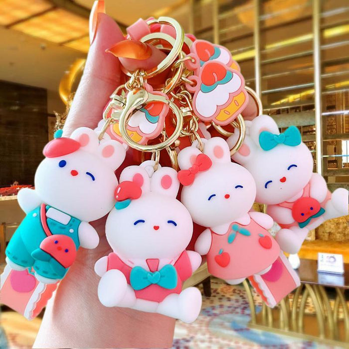 Wholesale Cartoon Silicone Doll Keychain JDC-KC-MingT185