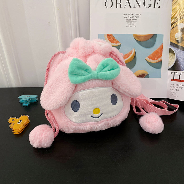 Wholesale Cartoon Plush Doll Ball Shoulder Bags