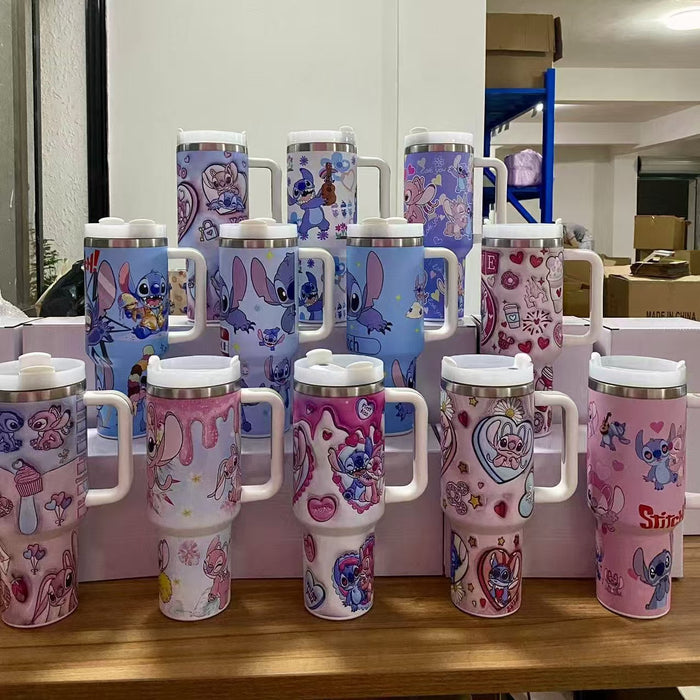 Wholesale 40oz tumbler ice bullies cup Portable insulated mug with handle