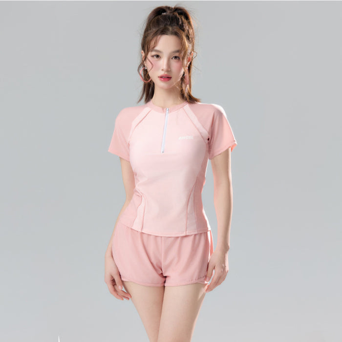 Wholesale Wholesale of women's two-piece polyester swimsuits with separate swimsuits