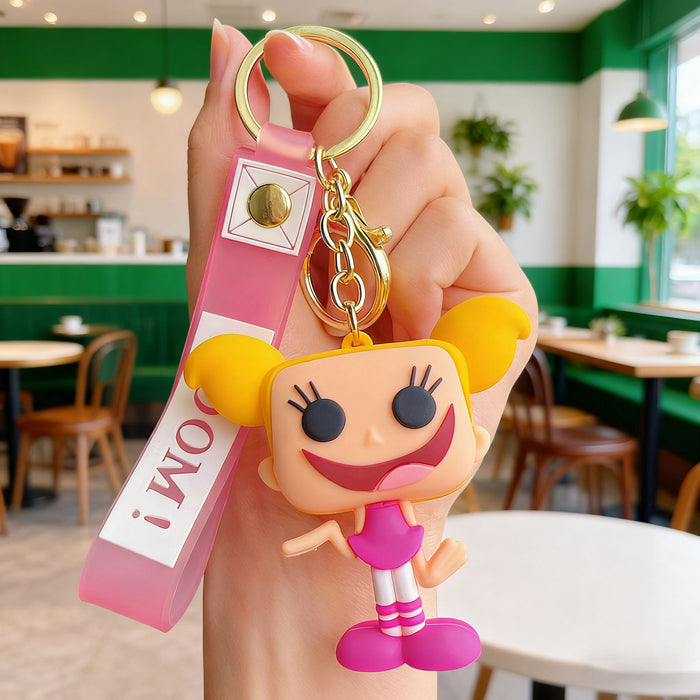 Wholesale Cartoon Silicone Little Tree Man Keychain Car Key Accessory for Gift MOQ≥2