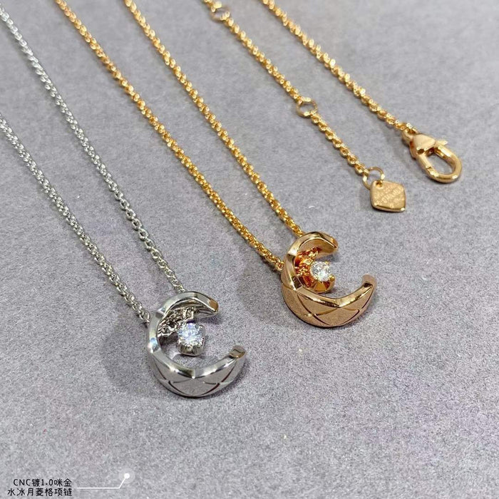 Wholesale Diamond collarbone pendant necklace
