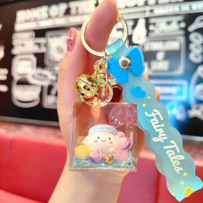 Wholesale Cartoon Acrylic Quicksand Keychain(S)JDC-KC-Aile005