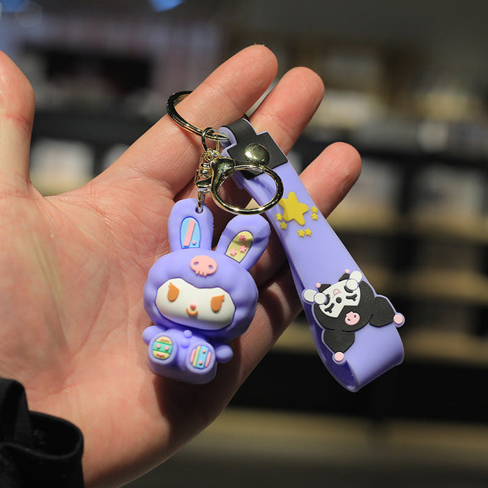 Wholesale Pink Cartoon Keychain JDC-KC-NiuTe001