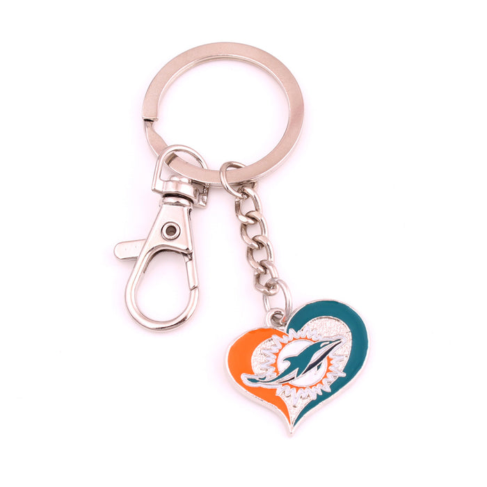 Wholesale Zinc Alloy Peach Heart Drip Oil Sports Pendant Keychain JDC-KC-HouHui001