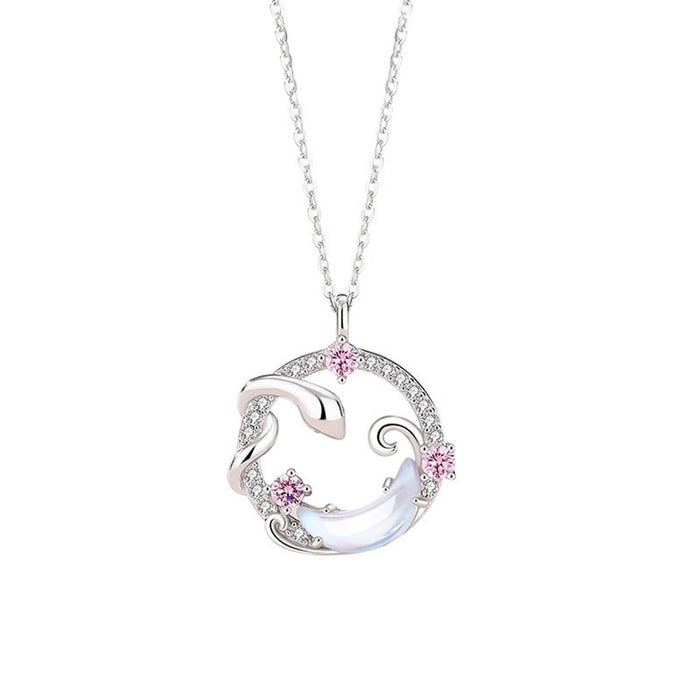 Wholesale Zircon necklace new niche design titanium steel non fading collarbone chain