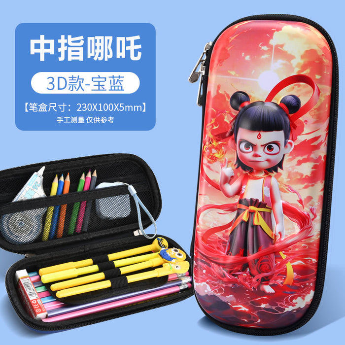 Wholesale Cartoon Pencil Case for Primary School Students Large Capacity Storage