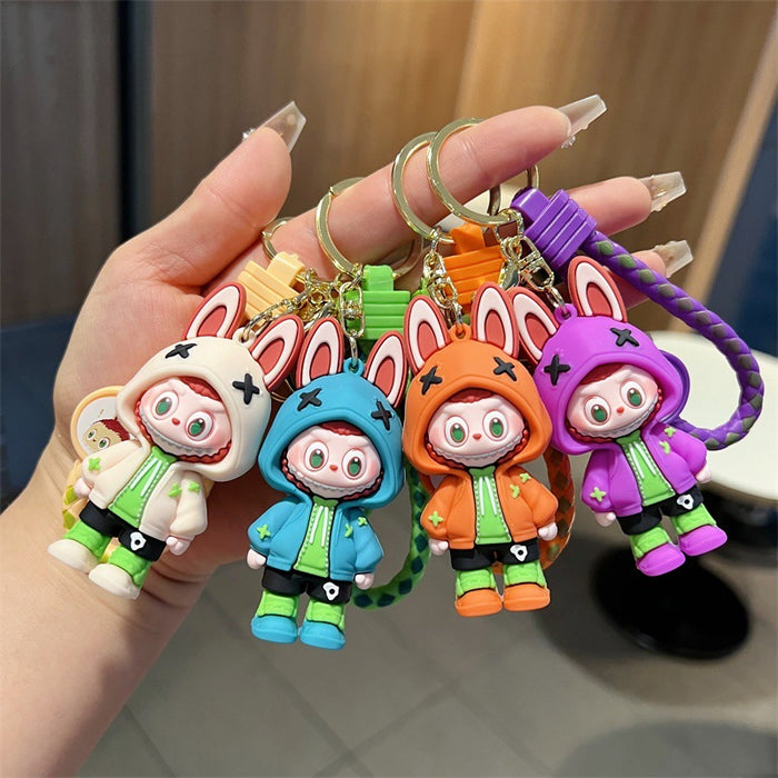 Wholesale Cartoon Cute Lamb PVC Keychains JDC-KC-JinB006