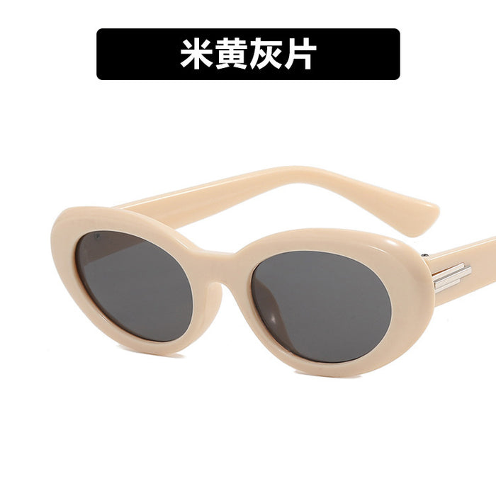 Wholesale Retro oval sunglasses, high-end sunglasses, sun protection and UV protection