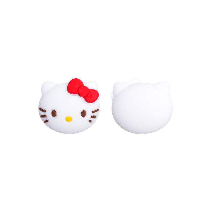 Wholesale of 10PCS Kitty Cat Silicone Cartoon Halloween Beads JDC-BDS-HeX005