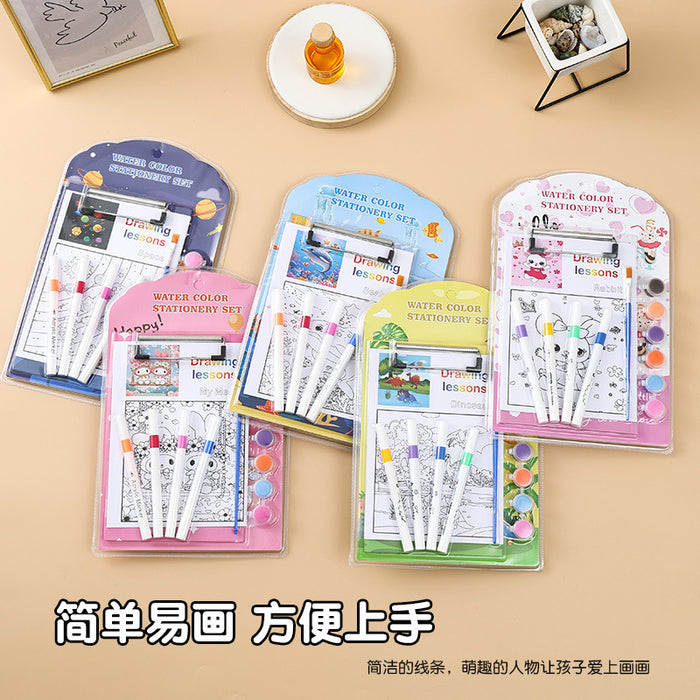 Wholesale DIY Plywood Watercolor pen Set