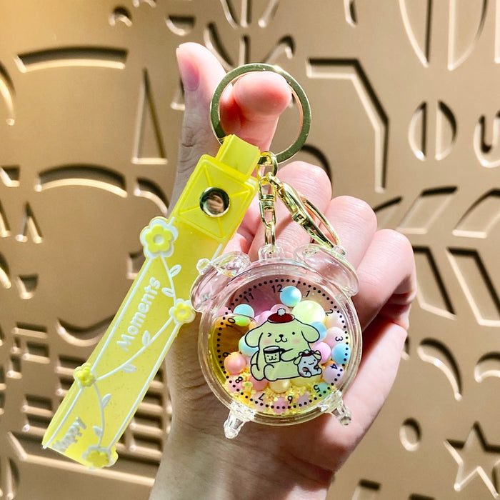 Wholesale Acrylic Oil-filled Cartoon Doll Keychain JDC-KC-Benxin014