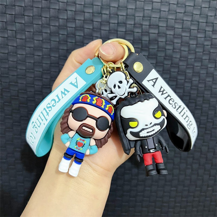 Wholesale Creative Cartoon PVC Soft Keychains JDC-KC-JinB013