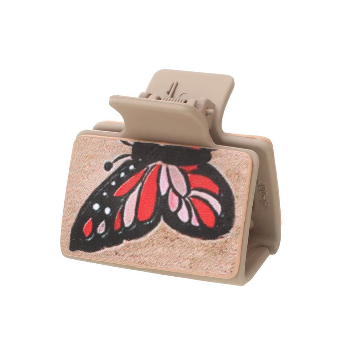 Wholesale Western Style Cactus Butterfly Flower Leather Hairpin Women Shark Clip Clamp AliExpress