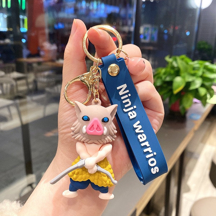Wholesale Cartoon PVC Pig Keychain JDC-KC-JBao008