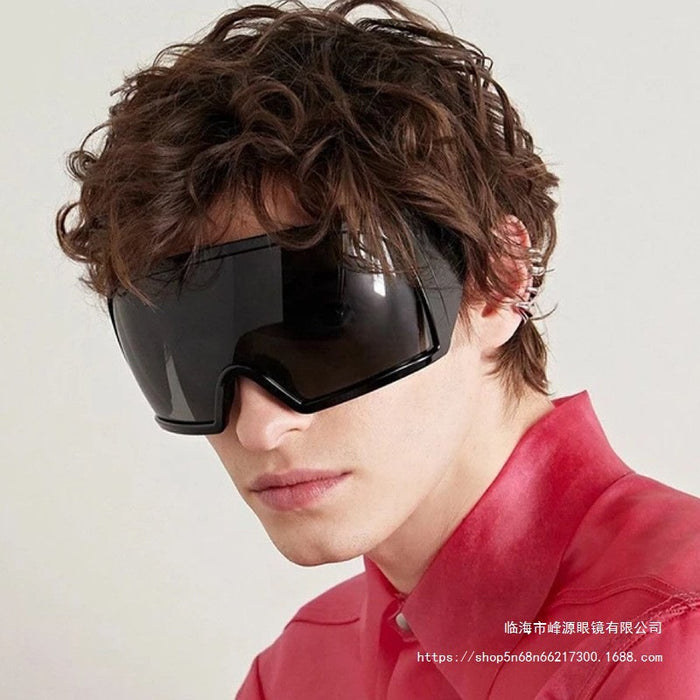 Wholesale Large frame surround sunglasses technology eye protection sunglasses