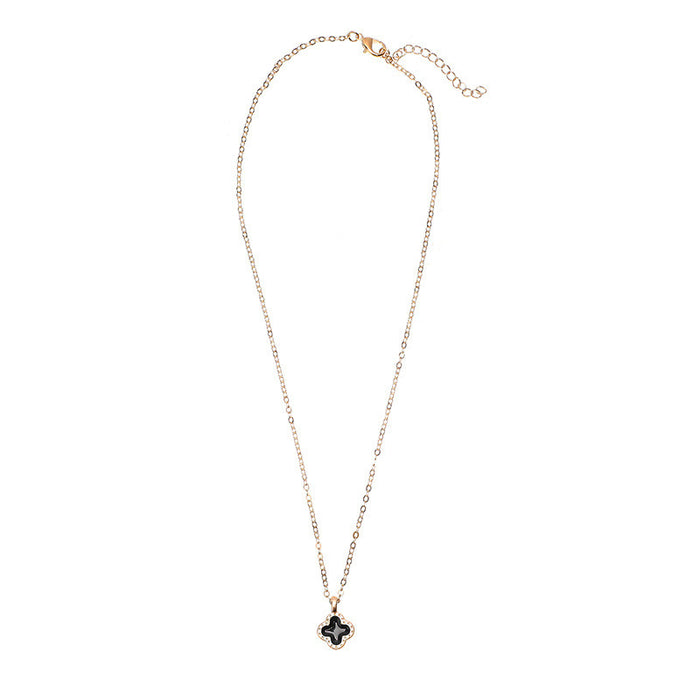 Wholesale Versatile Clover Necklace Titanium Steel Simple Temperament Clavicle Chain