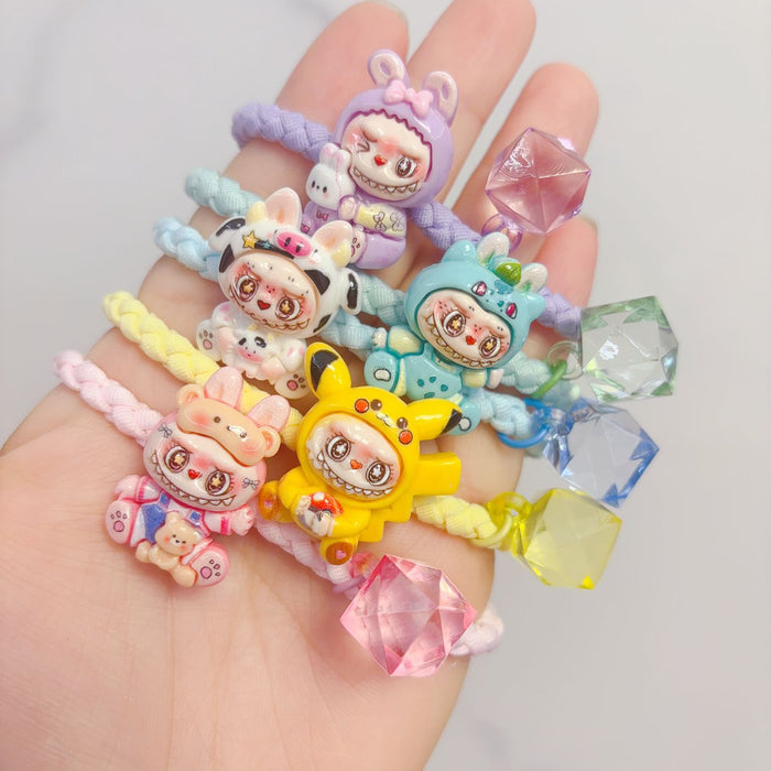 Wholesale Heart Rubber Band Cartoon Headwear Ponytail Hair Tie Hair Rope