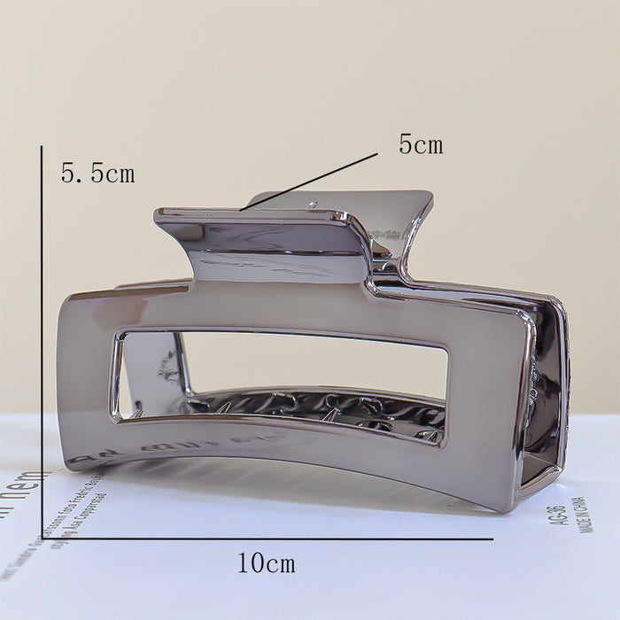 Wholesale Imitation Metal Silver Large Hair Clip with Small Hair Volume Shark Clip Ultra-Light