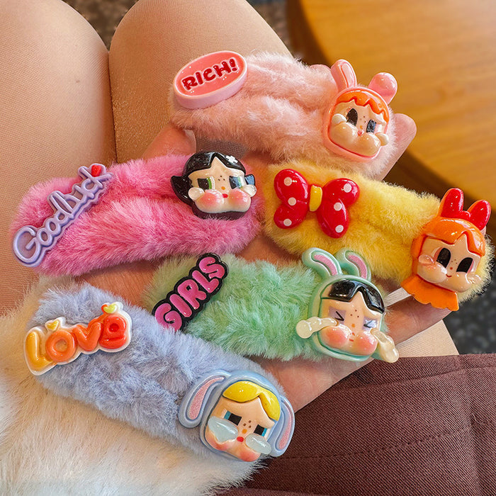 Wholesale Hairpin Cute Little Doll Jewelry Clip Spice Girls New Style Bangs Clip Seamless Broken Hairpin Hair Accessories