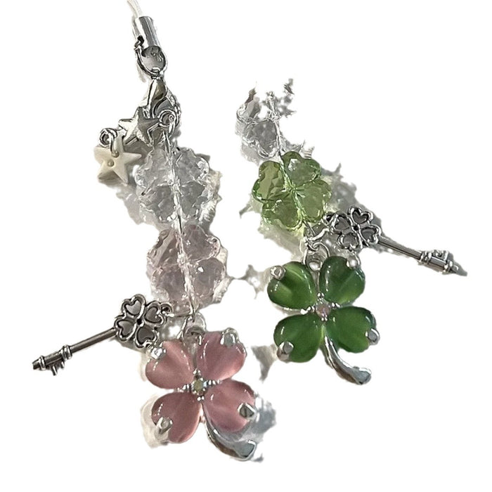 Wholesale Four-leaf Clover Pendant Card Book Star Mobile Phone Accessories School Bag