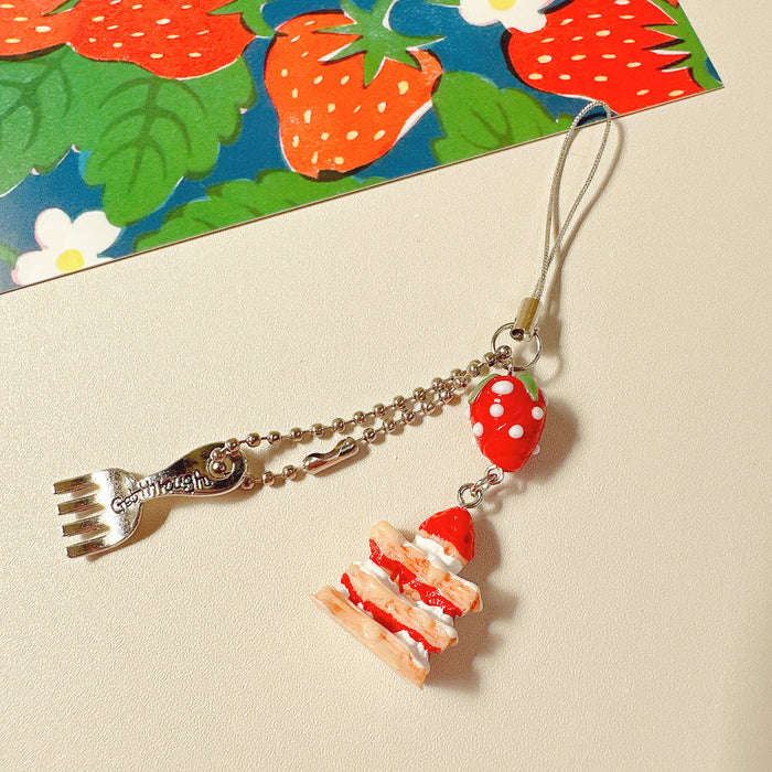 Wholesale Beaded Pendant Cute Girl Heart Mobile Phone Chain Bag Accessories