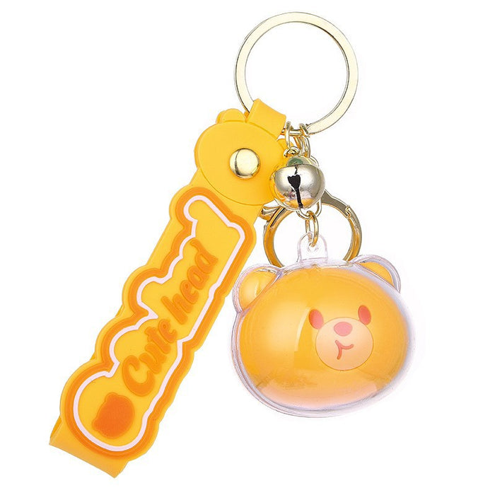 Wholesale Cartoon Acrylic Panda Head Keychain JDC-KC-Aile003