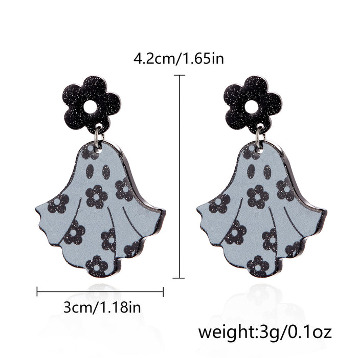 Wholesale  accessories sy colorful ghost eyes funny festive atmosphere acrylic earrings earrings earrings for women