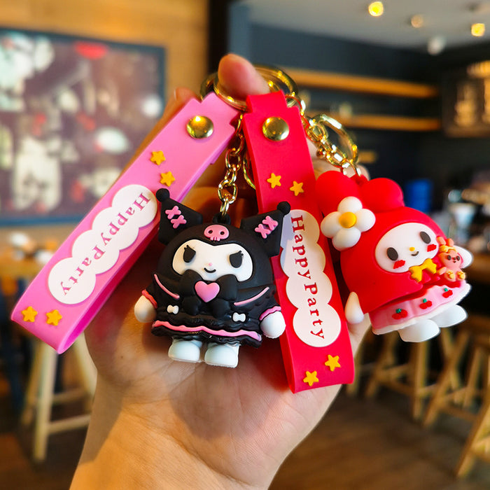 Wholesale Silicone Cartoon Doll Keychain JDC-KC-Tingm149