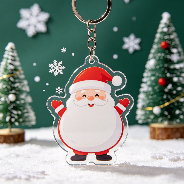 Wholesale Acrylic Christmas Keychain Holiday Gift Wedding Party Favor Boutique Accessory MOQ≥2