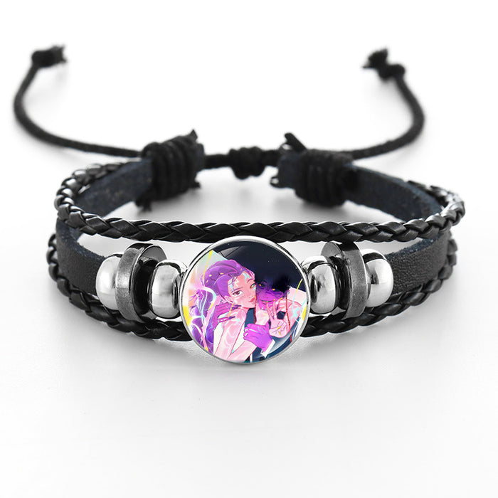 Wholesale Kpop Cute Cartoon Time  Bracelet