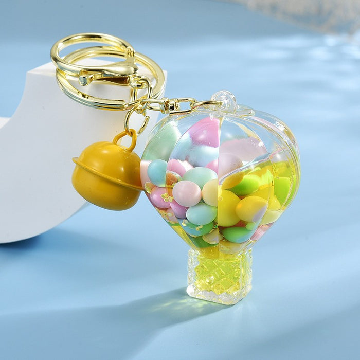 Wholesale Cute Beaded Sand Bottle Keychain