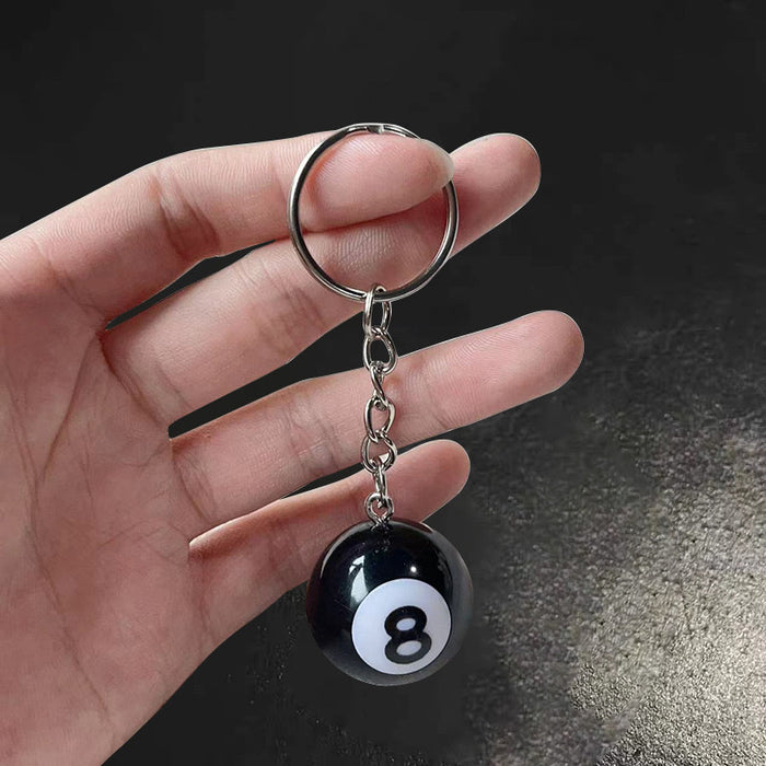 Wholesale Metal Keychain Black and White Dice Waist Accessories Key Pendant