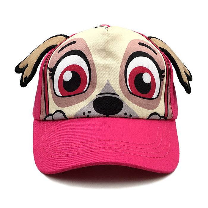 Wholesale Children' s Spring/ Summer Sunshade Cartoon Baseball Cap with Cute 3D Dog